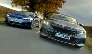 BMW i5 and Audi e-tron GT - front tracking